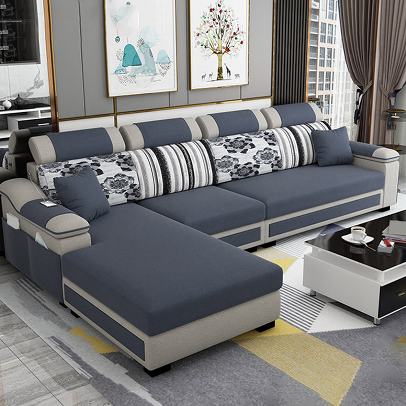 110.23 "l Moderne sectionele vlekbestendige faux lederen sectioneel