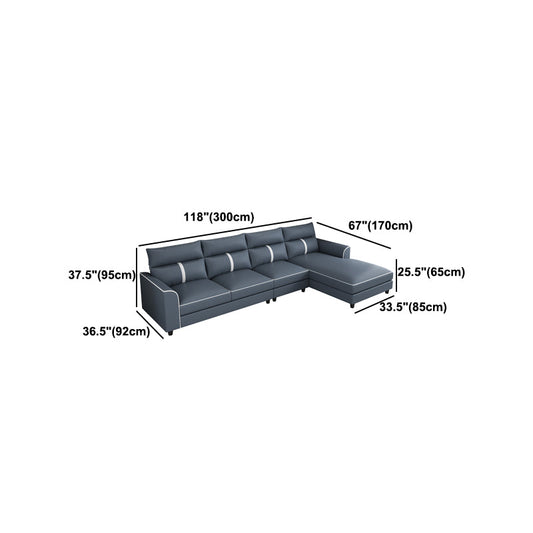 MODERNA MODERNA BLU MODERNA FATUX Sezione/SOFA PER LA SOGGIO, RESISTANTE