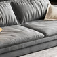 Modern Cushion Back Grey Sectionals 33'"  Pillow Top Arm Sectionals