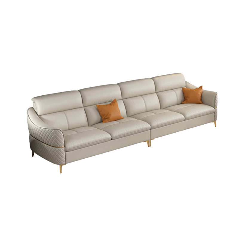 36.22 "Sectional/sofá de cuero genuino moderno alto con cojín