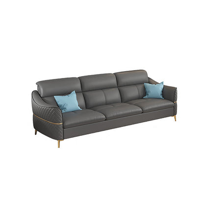 36.22 "Sectional/sofá de cuero genuino moderno alto con cojín