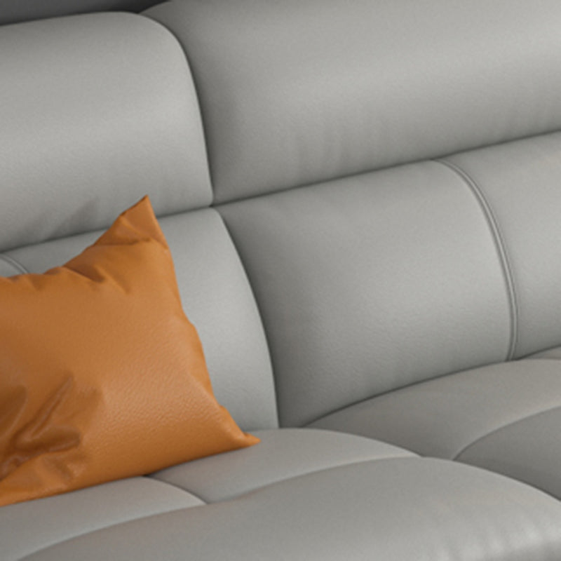 36.22 "Sectional/sofá de cuero genuino moderno alto con cojín