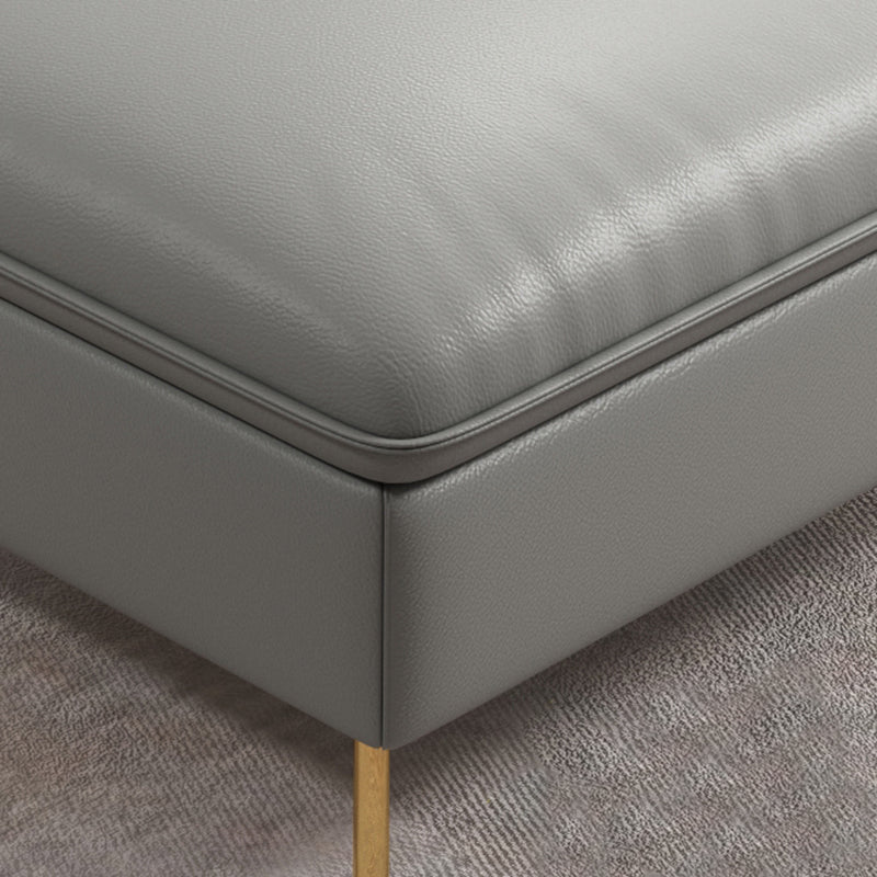 36.22 "Sectional/sofá de cuero genuino moderno alto con cojín