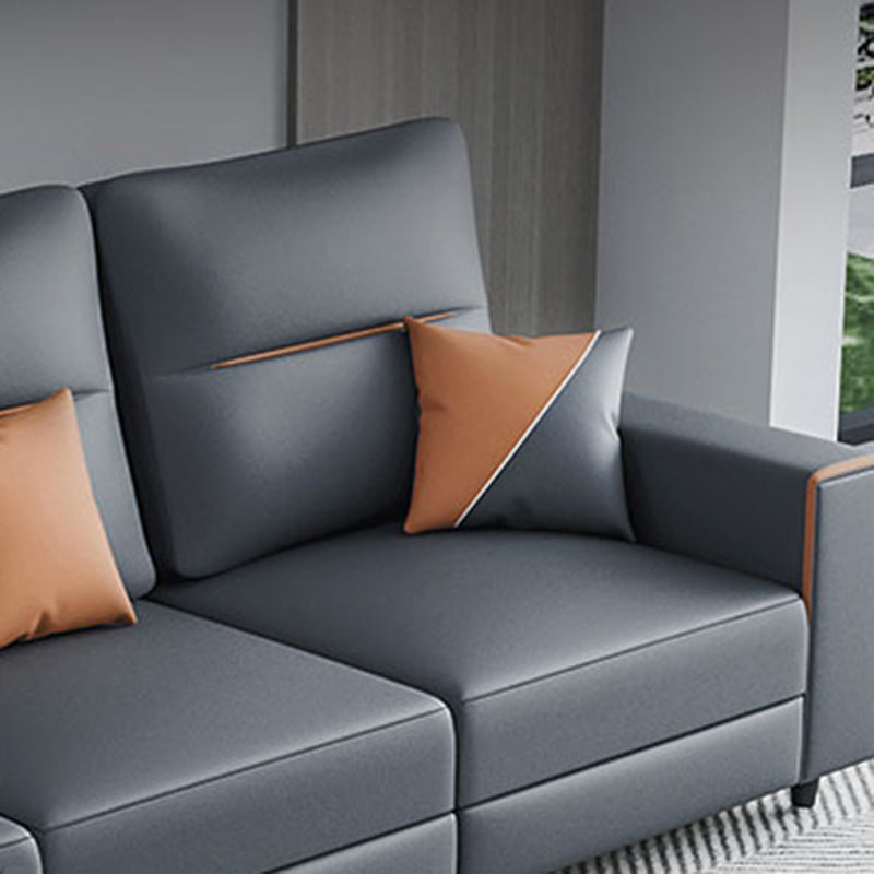 37,40 "moderni alti moderni moderni sezione resistente alle macchie grigio scuro