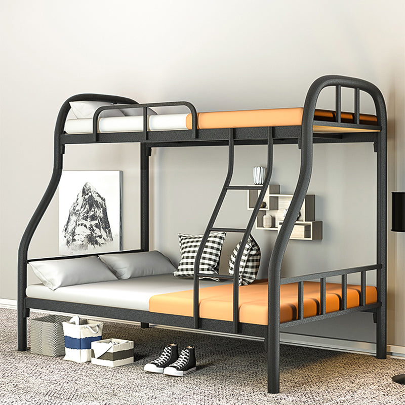 Modern Style Bunk Bed 66.93" Tall Bunk Bed in Black/White Finish Twin XL Black Clearhalo 'Bedroom Furniture' 'Beds' 'furn' 'furn_beds' 'Furniture' 5651098
