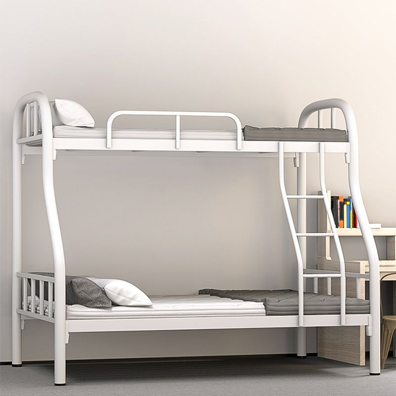 Modern Style Bunk Bed 66.93" Tall Bunk Bed in Black/White Finish Twin XL White Clearhalo 'Bedroom Furniture' 'Beds' 'furn' 'furn_beds' 'Furniture' 5651099