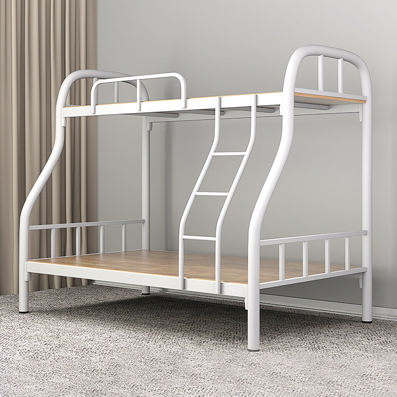 Modern Style Bunk Bed 66.93" Tall Bunk Bed in Black/White Finish Full XL White Clearhalo 'Bedroom Furniture' 'Beds' 'furn' 'furn_beds' 'Furniture' 5651101