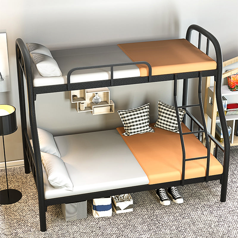 Modern Style Bunk Bed 66.93" Tall Bunk Bed in Black/White Finish Clearhalo 'Bedroom Furniture' 'Beds' 'furn' 'furn_beds' 'Furniture' 5651102
