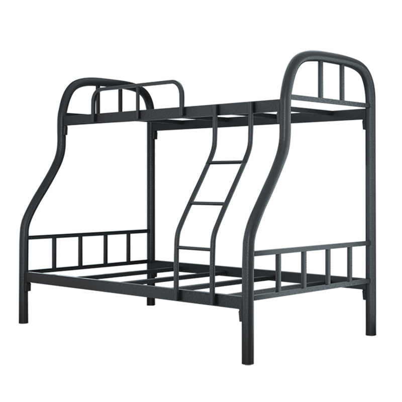 Modern Style Bunk Bed 66.93" Tall Bunk Bed in Black/White Finish Clearhalo 'Bedroom Furniture' 'Beds' 'furn' 'furn_beds' 'Furniture' 5651105