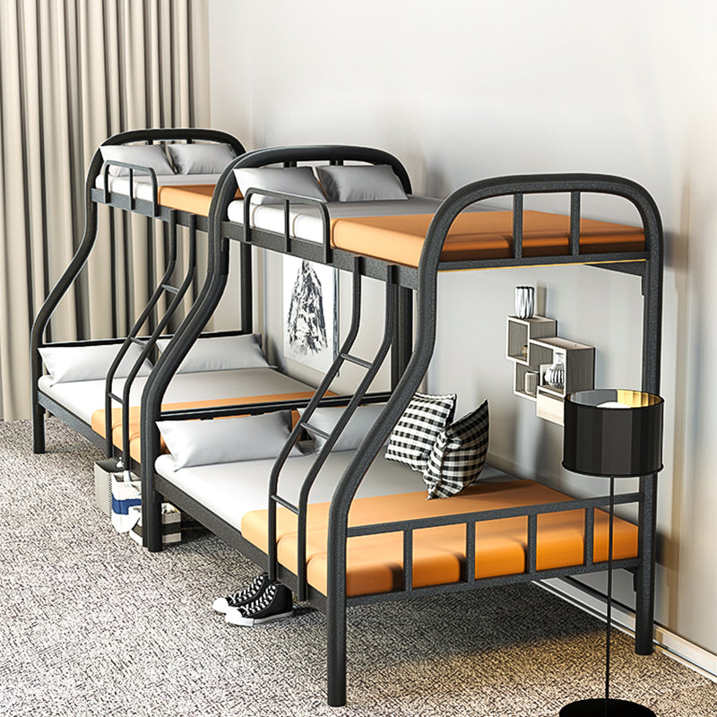 Modern Style Bunk Bed 66.93" Tall Bunk Bed in Black/White Finish Clearhalo 'Bedroom Furniture' 'Beds' 'furn' 'furn_beds' 'Furniture' 5651109