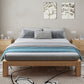 11.81" Tall Scandinavian Bed Frame Bed Solid Wood Standard Bed