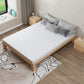 11.81" Tall Scandinavian Bed Frame Bed Solid Wood Standard Bed
