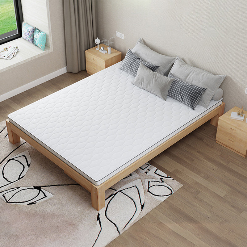 11.81" Tall Scandinavian Bed Frame Bed Solid Wood Standard Bed