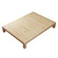 11.81" Tall Scandinavian Bed Frame Bed Solid Wood Standard Bed