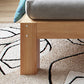 11.81" Tall Scandinavian Bed Frame Bed Solid Wood Standard Bed