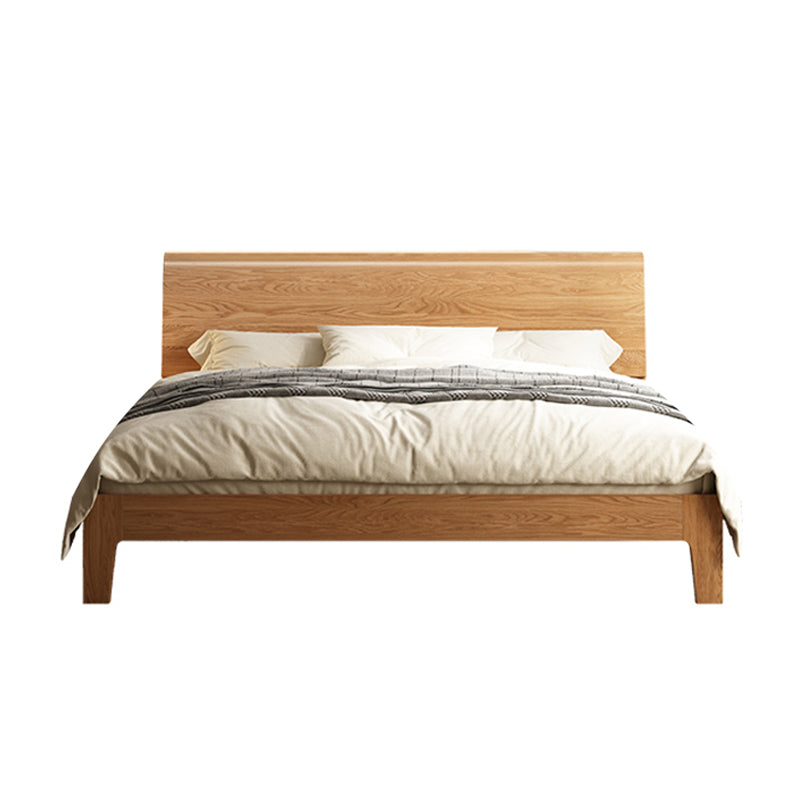 Scandinavian Solid Wood Standard Bed with Headboard Low Profile Bed Clearhalo 'Bedroom Furniture' 'Beds' 'furn' 'furn_beds' 'Furniture' 5651175