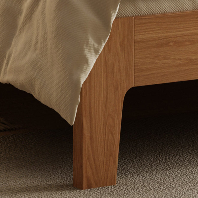 Scandinavian Solid Wood Standard Bed with Headboard Low Profile Bed Clearhalo 'Bedroom Furniture' 'Beds' 'furn' 'furn_beds' 'Furniture' 5651178