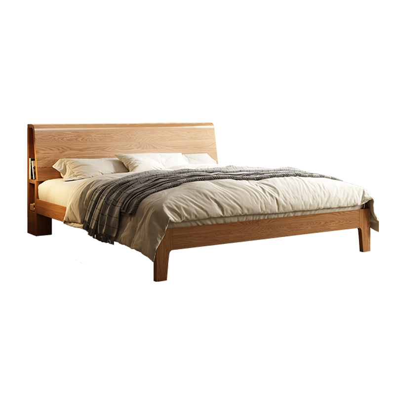 Scandinavian Solid Wood Standard Bed with Headboard Low Profile Bed Clearhalo 'Bedroom Furniture' 'Beds' 'furn' 'furn_beds' 'Furniture' 5651180