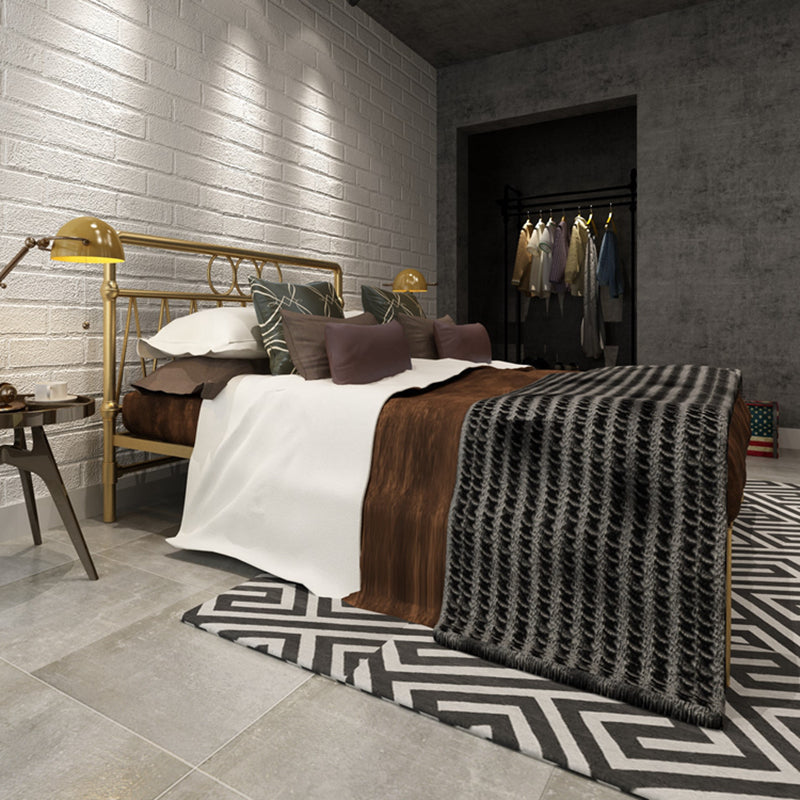 43.3" Tall Bed with Headboard Low Profile Bed with Metal Legs Full Gold Clearhalo 'Bedroom Furniture' 'Beds' 'furn' 'furn_beds' 'Furniture' 5651224