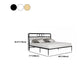 43.3" Tall Bed with Headboard Low Profile Bed with Metal Legs Clearhalo 'Bedroom Furniture' 'Beds' 'furn' 'furn_beds' 'Furniture' 5651228