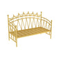 Glam Metal DayBed with Headboard 45.27" Tall Crown Themed Bed