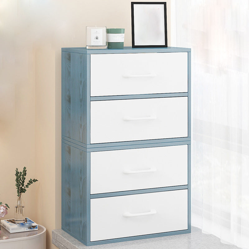 11.81" Wide Modern Accent Chest with Drawers Scratch Resistant Chest Blue-White 4 Clearhalo 'Cabinets & Chests' 'cabinets_chests' 'furn' 'furn_cabinets_chests' 'Furniture' 'Living Room Furniture' 5651304
