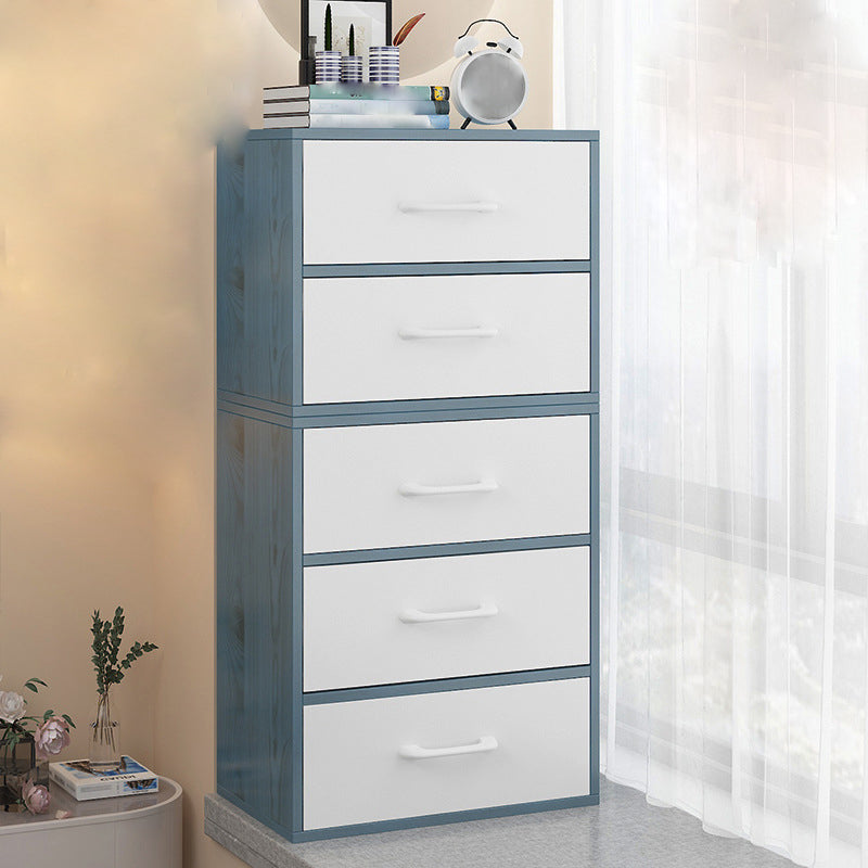 11.81" Wide Modern Accent Chest with Drawers Scratch Resistant Chest Blue-White 5 Clearhalo 'Cabinets & Chests' 'cabinets_chests' 'furn' 'furn_cabinets_chests' 'Furniture' 'Living Room Furniture' 5651314