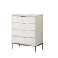 Modern Accent Chest with Soft Close Drawers 15.74" Wide Chest