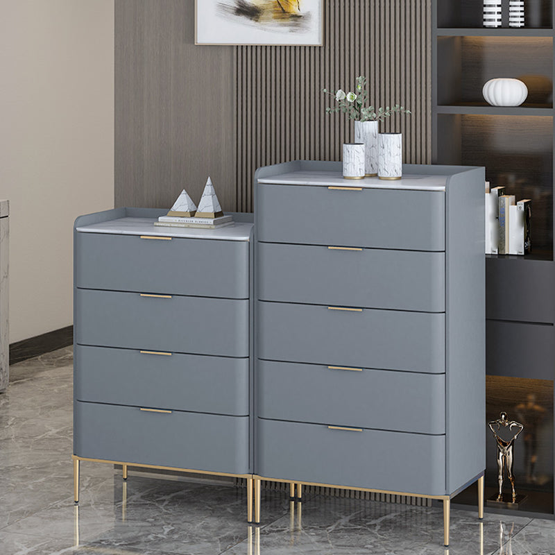 15.74" Wide Modern Accent Chest with 3/4/5 Drawers Straight Legs Chest