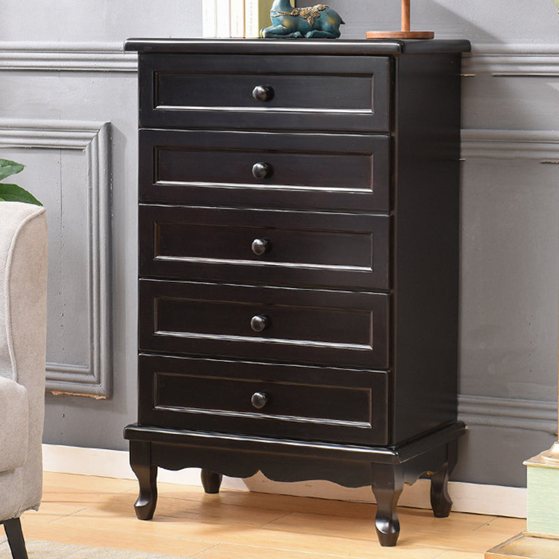 Cassa di accento di legno moderno di metà secolo con cassetti da 13,77 "mobili laterali larghi