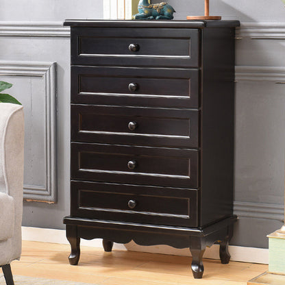 Cassa di accento di legno moderno di metà secolo con cassetti da 13,77 "mobili laterali larghi