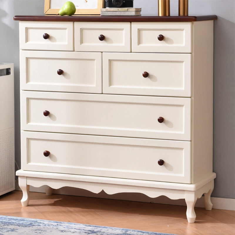 Cassa di accento di legno moderno di metà secolo con cassetti da 13,77 "mobili laterali larghi