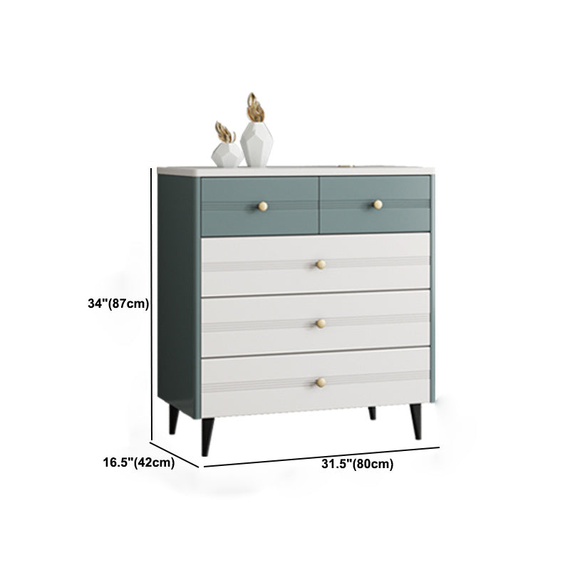 Moderne rechthoek accentkist met lade krasbestendige borst