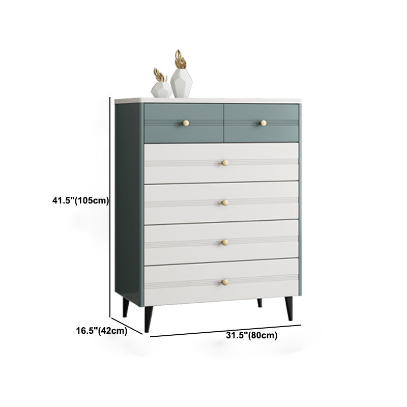 Cofre de acento rectangular moderno con cajón resistente a los rasguños cofre