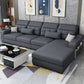 110.23" L Modern Sectional Square Arm Sectional with Storage