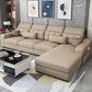 110.23" L Modern Sectional Square Arm Sectional with Storage
