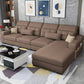 110.23" L Modern Sectional Square Arm Sectional with Storage