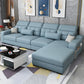 110.23" L Modern Sectional Square Arm Sectional with Storage