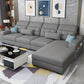 110.23" L Modern Sectional Square Arm Sectional with Storage