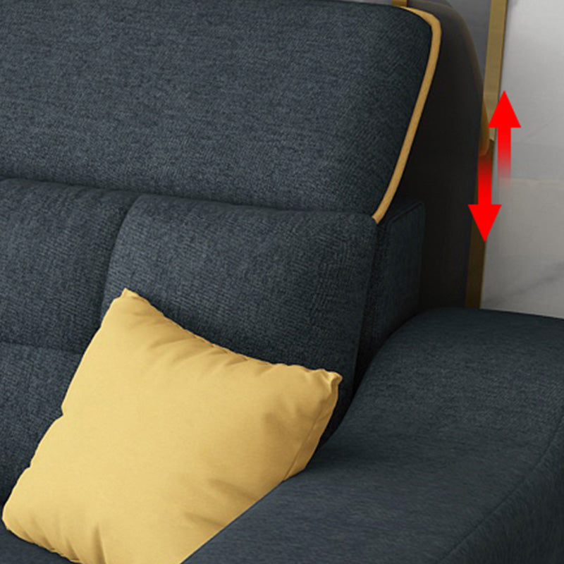 110.23" L Modern Sectional Square Arm Sectional with Storage