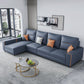 Cushion Back Faux Leather Sectional Sofa 35.43" Tall Sectional  Sofa