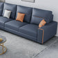 Cushion Back Faux Leather Sectional Sofa 35.43" Tall Sectional  Sofa