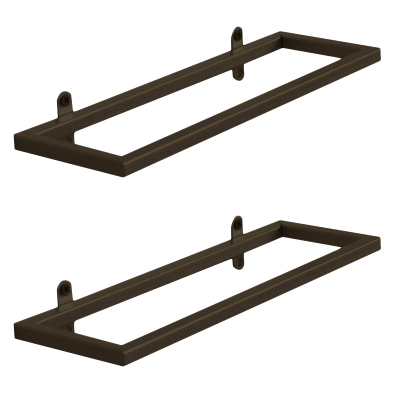 Porta in metallo glam in metallo decorativo rettangolare portaoggetti montato a parete