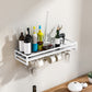Modern Metal Wall Mounted Wine Holds up to 36 Bottles Wine Racks 24"L x 8"W x 3"H White 1 Piece Clearhalo 'furn' 'furn_wine_racks' 'Furniture' 'Kitchen & Dining Furniture' 'Wine Racks' 'wine_racks' 5651678