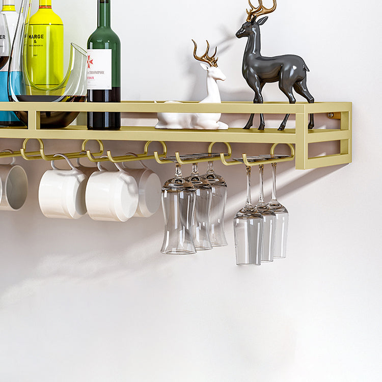 Modern Metal Wall Mounted Wine Holds up to 36 Bottles Wine Racks Clearhalo 'furn' 'furn_wine_racks' 'Furniture' 'Kitchen & Dining Furniture' 'Wine Racks' 'wine_racks' 5651684