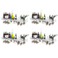 Modern Metal Wall Mounted Wine Holds up to 36 Bottles Wine Racks White 4 Piece Set Clearhalo 'furn' 'furn_wine_racks' 'Furniture' 'Kitchen & Dining Furniture' 'Wine Racks' 'wine_racks' 5651685