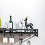Modern Metal Wall Mounted Wine Holds up to 36 Bottles Wine Racks Clearhalo 'furn' 'furn_wine_racks' 'Furniture' 'Kitchen & Dining Furniture' 'Wine Racks' 'wine_racks' 5651686