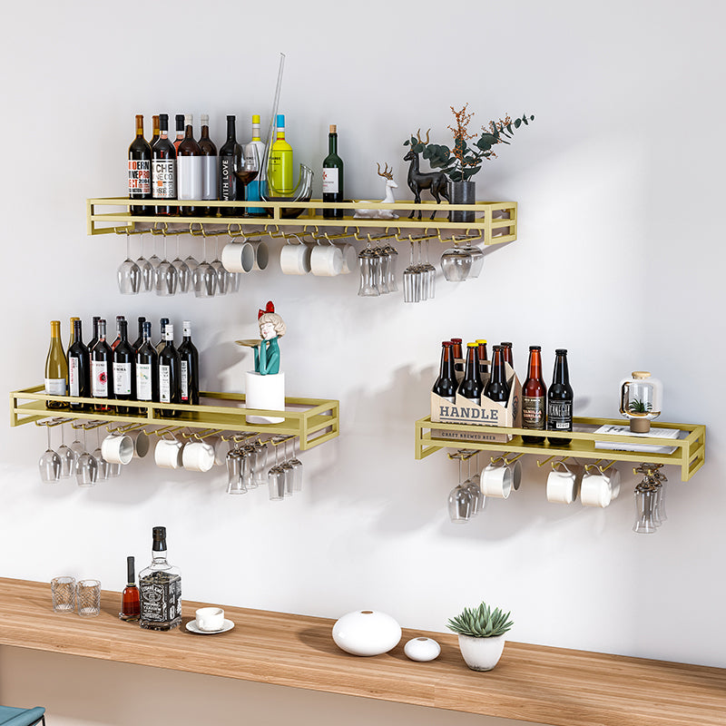 Modern Metal Wall Mounted Wine Holds up to 36 Bottles Wine Racks Clearhalo 'furn' 'furn_wine_racks' 'Furniture' 'Kitchen & Dining Furniture' 'Wine Racks' 'wine_racks' 5651697