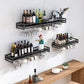 Modern Metal Wall Mounted Wine Holds up to 36 Bottles Wine Racks Clearhalo 'furn' 'furn_wine_racks' 'Furniture' 'Kitchen & Dining Furniture' 'Wine Racks' 'wine_racks' 5651698