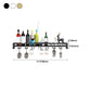 Modern Metal Wall Mounted Wine Holds up to 36 Bottles Wine Racks Clearhalo 'furn' 'furn_wine_racks' 'Furniture' 'Kitchen & Dining Furniture' 'Wine Racks' 'wine_racks' 5651701